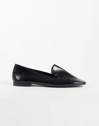 ASOS DESIGN Mason slipper style shoes in black