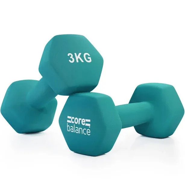 Core Balance Neoprene Hex Dumbbells