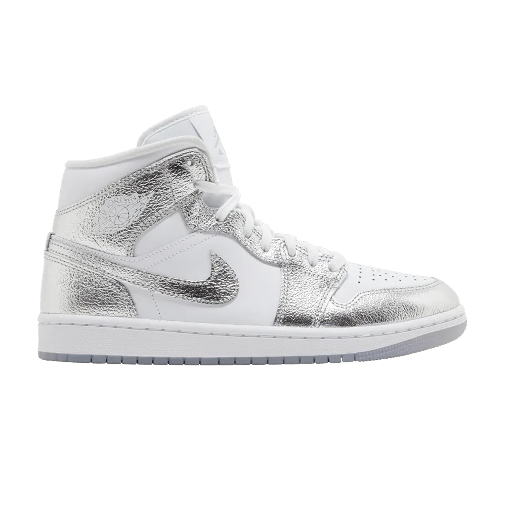 Air Jordan 1 Mid SE Metallic Silver