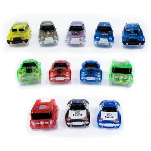 Magical Glowing Race Track Cars - LED Light Electronic Racing Vehicles for Kids Boys Girls - Durable Toy Car Tracks Part