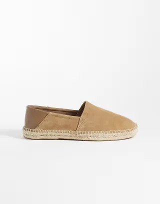Mango real suede summer shoes in brown