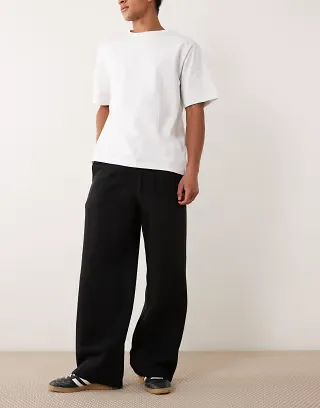 Cotton On super baggy track pants in black