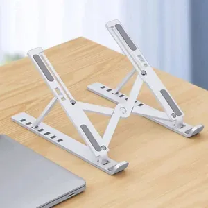 Adjustable Foldable Laptop Stand 7 Levels Ergonomic Notebook Holder Portable ABS Support Bracket for Desk Use and Easy T