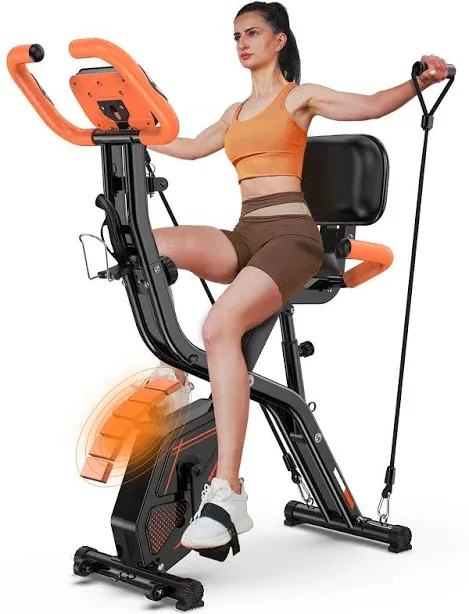 3in1 Foldable Exercise Bike Indoor Cycling Bike Stationary Bike