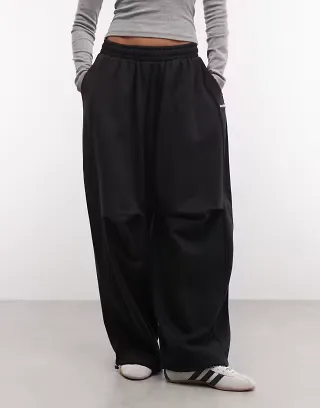 COLLUSION xl baggy sweatpants in black - part of a set