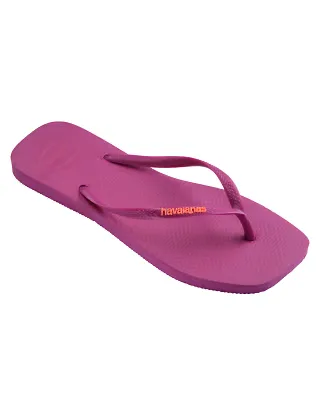 Havaianas slim square toe flip flops in rose