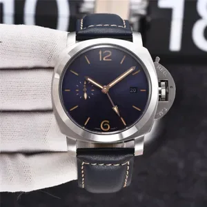 JASON007 Top PANERAX LUMINORSS Mens Watch GMT Automatic Mechanical Stainless Steel Sapphire Mirror Super Luminous Luxury
