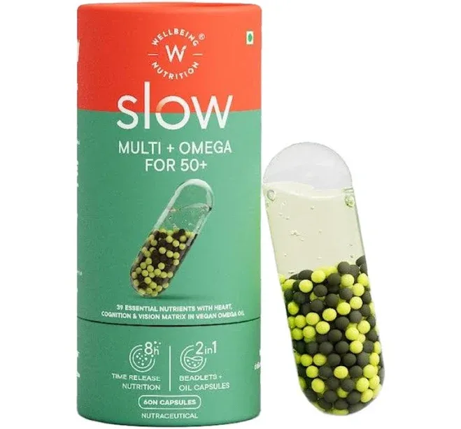Wellbeing Nutrition Multi + Omega Slow 60 Capsules
