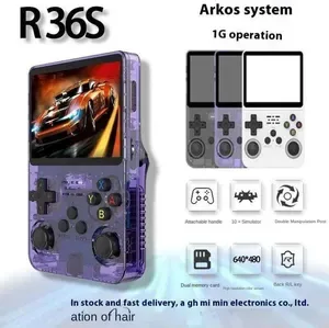New R36s Open Source Handheld Game Console Classic Gba Arcade Portable Psp 1g Running Retro Gaming Device Consumer Elect