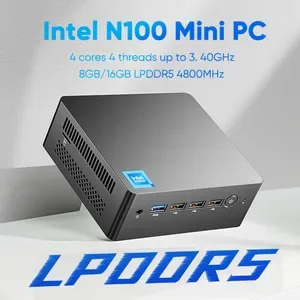 Other Electronics 12th Gen Mini PC Alder Lake Intel N100 Quad Core DDR5 8G 16G 4800Hz Windows 11 Dual RJ45 LAN Firewall