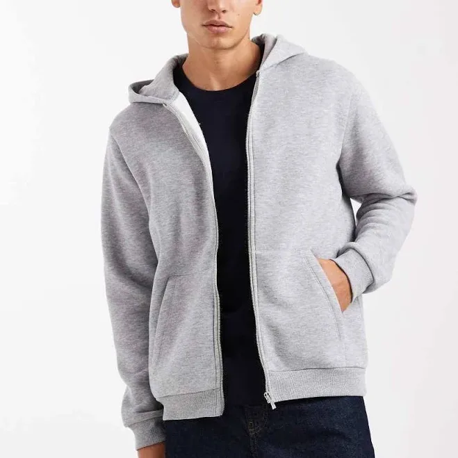 ASOS Design Men's Essentials Zip Through Hoodie