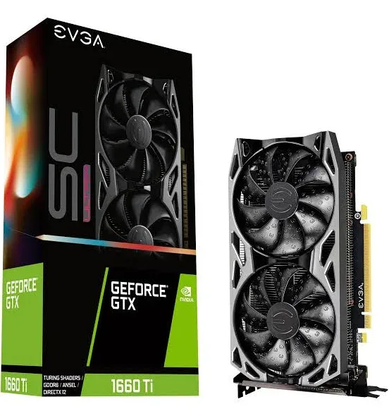 EVGA GeForce GTX 1660 Ti XC SC Ultra Gaming Graphics Card