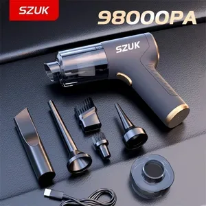 98000PA car vacuum cleaner mini cleaning machine with powerful attraction USB handheld car home appliance portable wirel