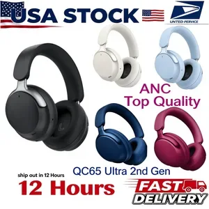 Ultra Noise Cancelling Wireless Bluetooth Headphones - QuietComfort Headset with Microphone, High-End Earphones, Fast De