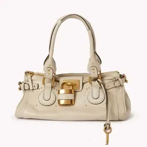 Cmuting Vintage Lock Tote Bag - Large Capacity Designer Shoulder Bag with Top Handle Handbag - Reliable Everyday Carry H