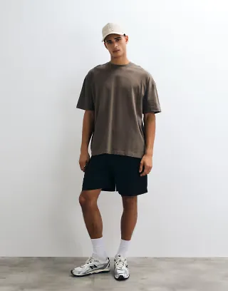 4505 Icon heavyweight cotton oversized t-shirt with quick dry finish in caper