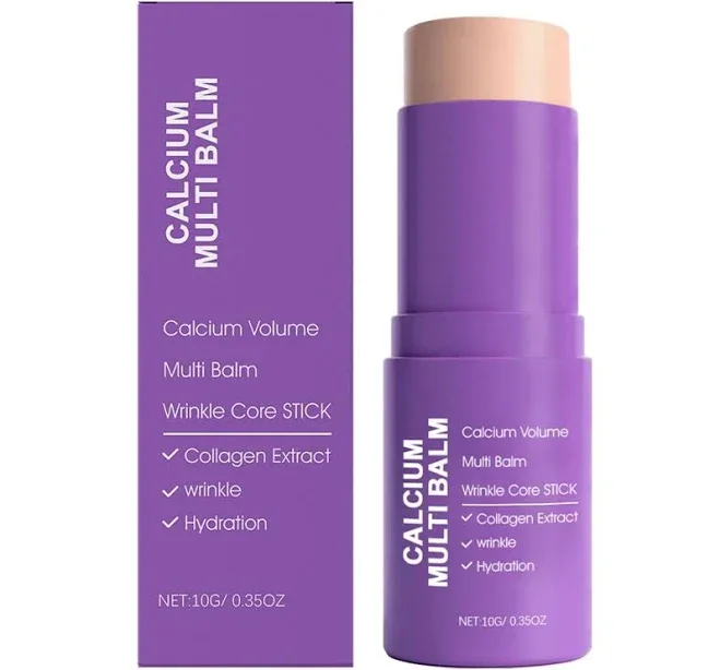Calcium Volume Multi Balm,Collagen Wand & Anti-Wrinkle Balm Stick,Korean Collagen Moisturing Stick,Calcium Volume Multi