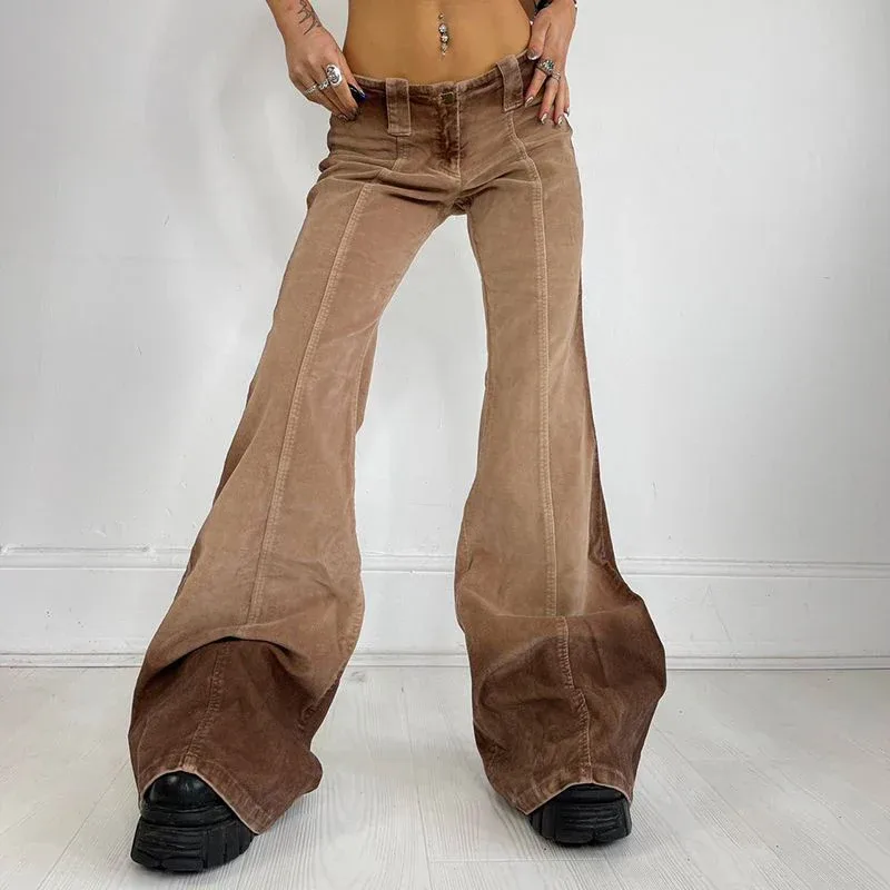 RETRO WASHED LOW WAIST JEANS