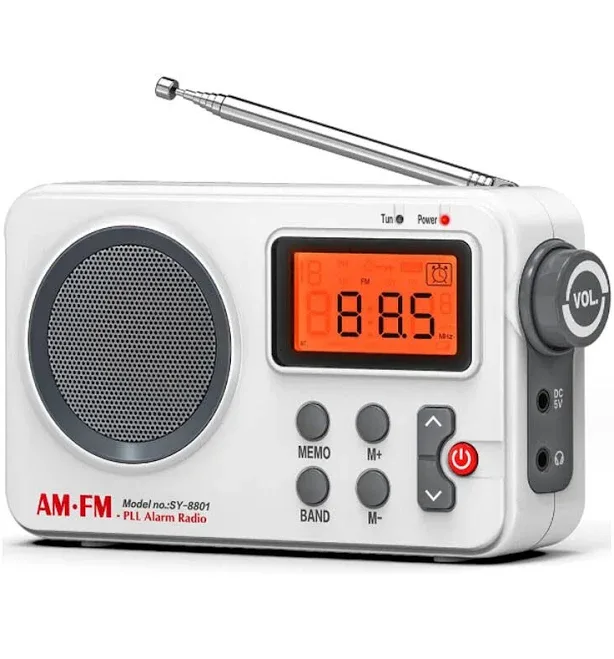 Radio Portable Fm Speaker Led Display Alarm Clock Digital Decor