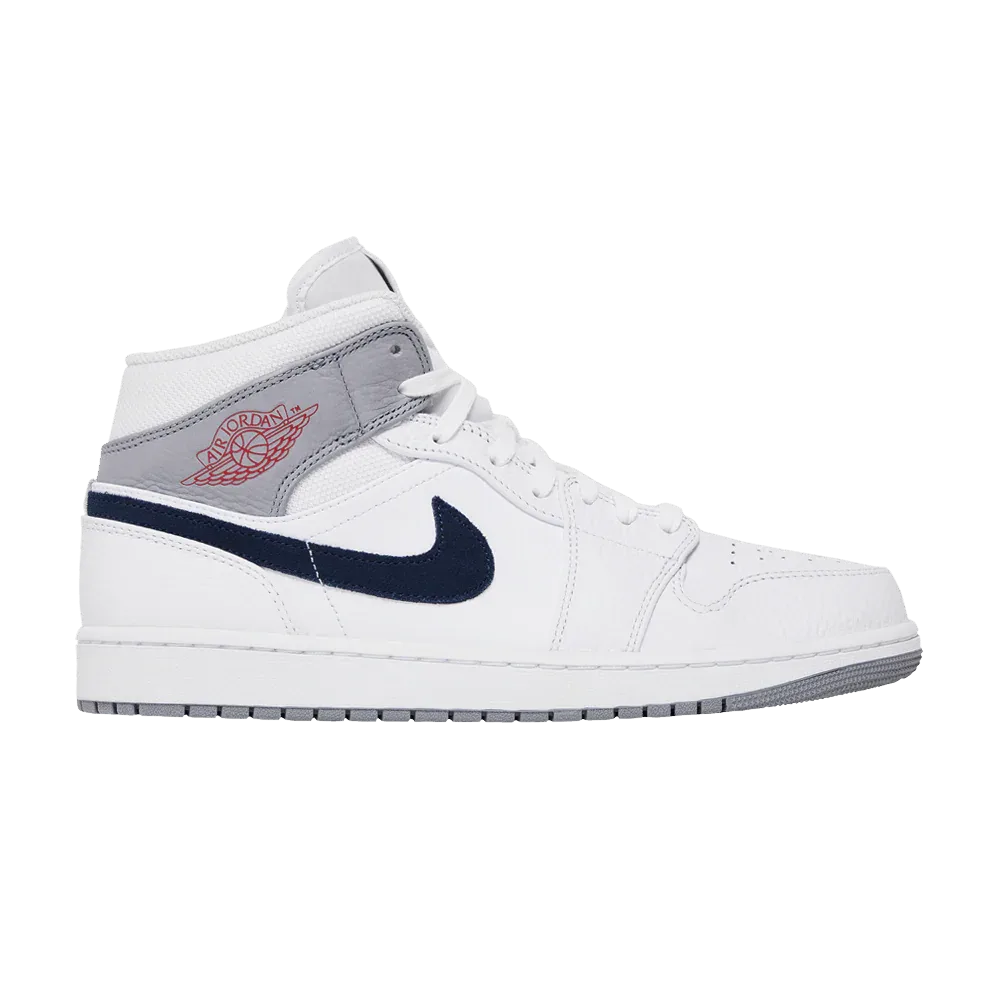 Air Jordan 1 Mid Paris White