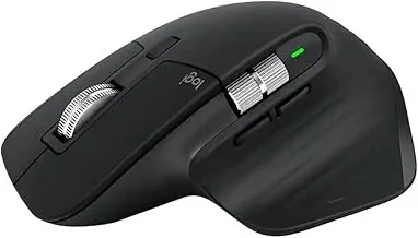 MX Master 3S - Performance Wireless Mouse with Ultra-Fast Scrolling, Ergo, 8K DPI, Track on Glass, Quiet Clicks, Bluetoo