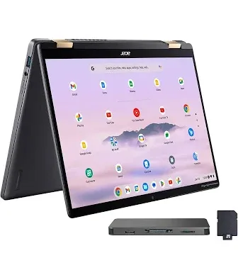 Acer - Chromebook Plus Spin 714 Laptop with Google AI – 14" WUXGA Touch - Intel Core Ultra 5 115U – 8GB LPDDR5 – 256GB S
