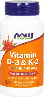 NOW Foods Vitamin D-3 & K-2