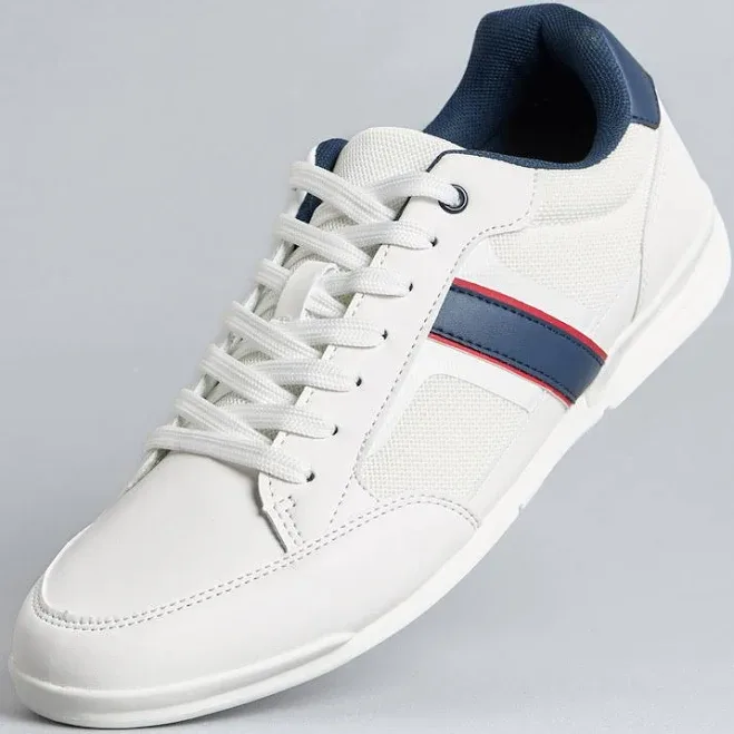 Textured Lace-Up Sneakers
