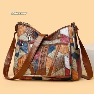 ddmynov Womens Vintage Shoulder Bag - Multi-Pocket Crossbody Handbag for Daily Use - All-Match Retro Style