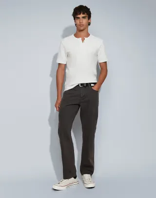 ONLY & SONS Edge straight fit jeans in washed brown denim