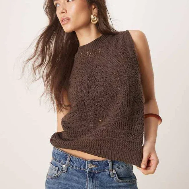ASOS Chunky Stitch Knit Tank