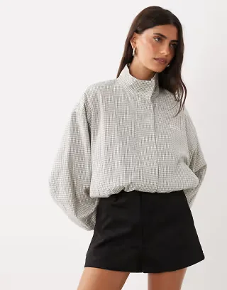 ASOS DESIGN suedette micro shorts in black