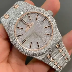 Audemarly Moissanite Watches - High-Quality Iced Out Designer Diamond Watches for Men & Women - VVS Moissanite Luxury Ti