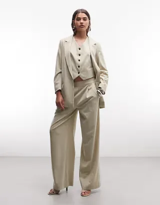 AllSaints Aleida tailoring mix & match in pale green