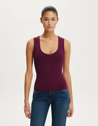 Cotton On Hold Me v-neck tank top in purple