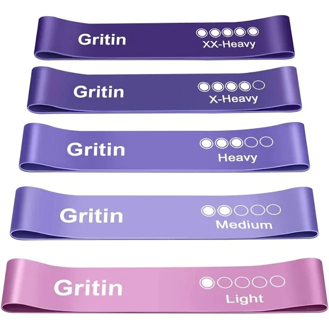 Gritin Resistance Bands Set of 5