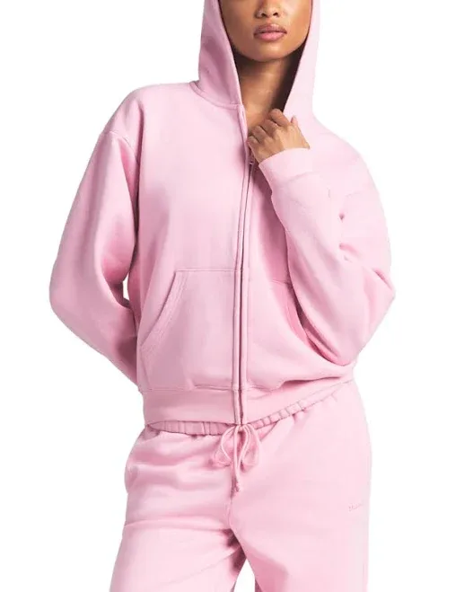 SKIMS Women's Cotton Fleece Classic Zip Up Hoodie