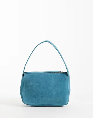 ASOS DESIGN suede grab bag in teal