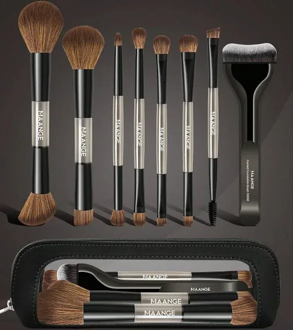 MAANGE Multicolor 20pcs Professional Makeup Brush Set Kits Cosmetic Brush Beauty Supplies With Storage Bag Synthetic Fib