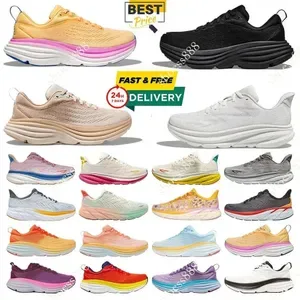 Clifton 9 Kawana Running Shoes - Lightweight Outdoor Trainers for Men & Women - Bondi 88 Designer Sneakers in Pink, Blac