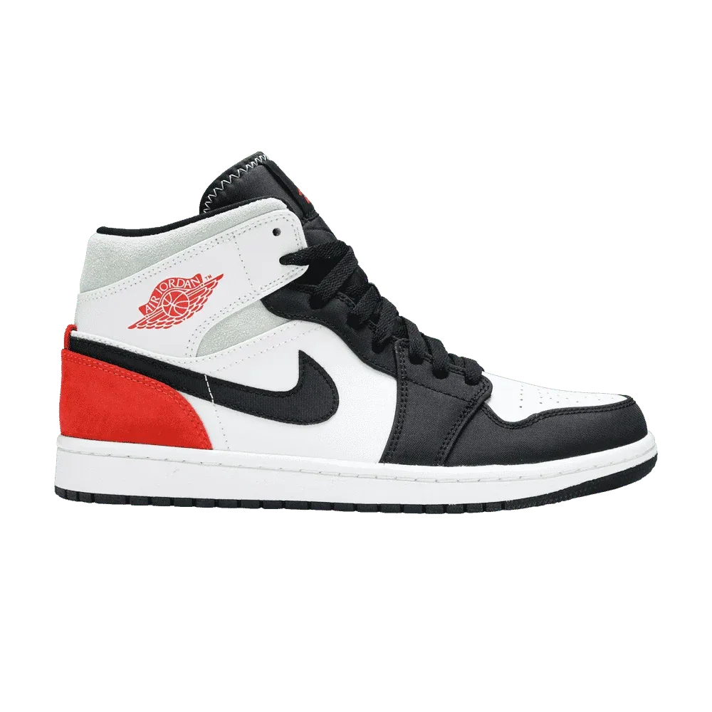 Air Jordan 1 Mid SE Red Black Toe