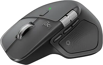 MX Master 4, Ergonomic Wireless Mouse with Advanced Performance Haptic Feedback, Ultra-Fast Scrolling, USB-C Charging, B
