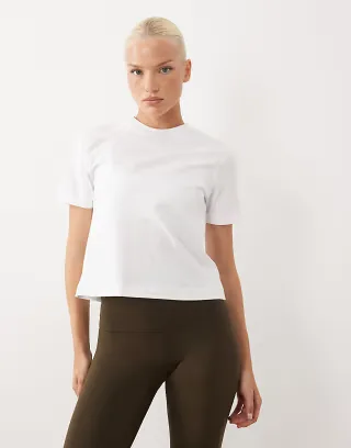 4505 Icon heavyweight cotton boxy fit T-shirt in white