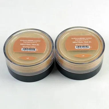 2 Bareminerals Original Foundation Spf15 Neutral Tan 21 - Set 2 X 8 /
