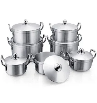 14 Piece Aluminum Cookware Set