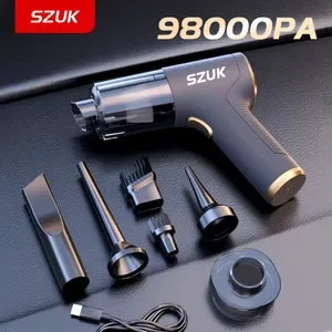 98000PA Car Vacuum Cleaner Mini Cleaning Machine Strong Suction USB Handheld for Home Appliance Portable Wireless 260612