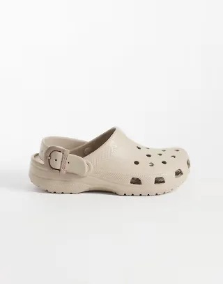 Crocs Classic Buckle Clogs in brown