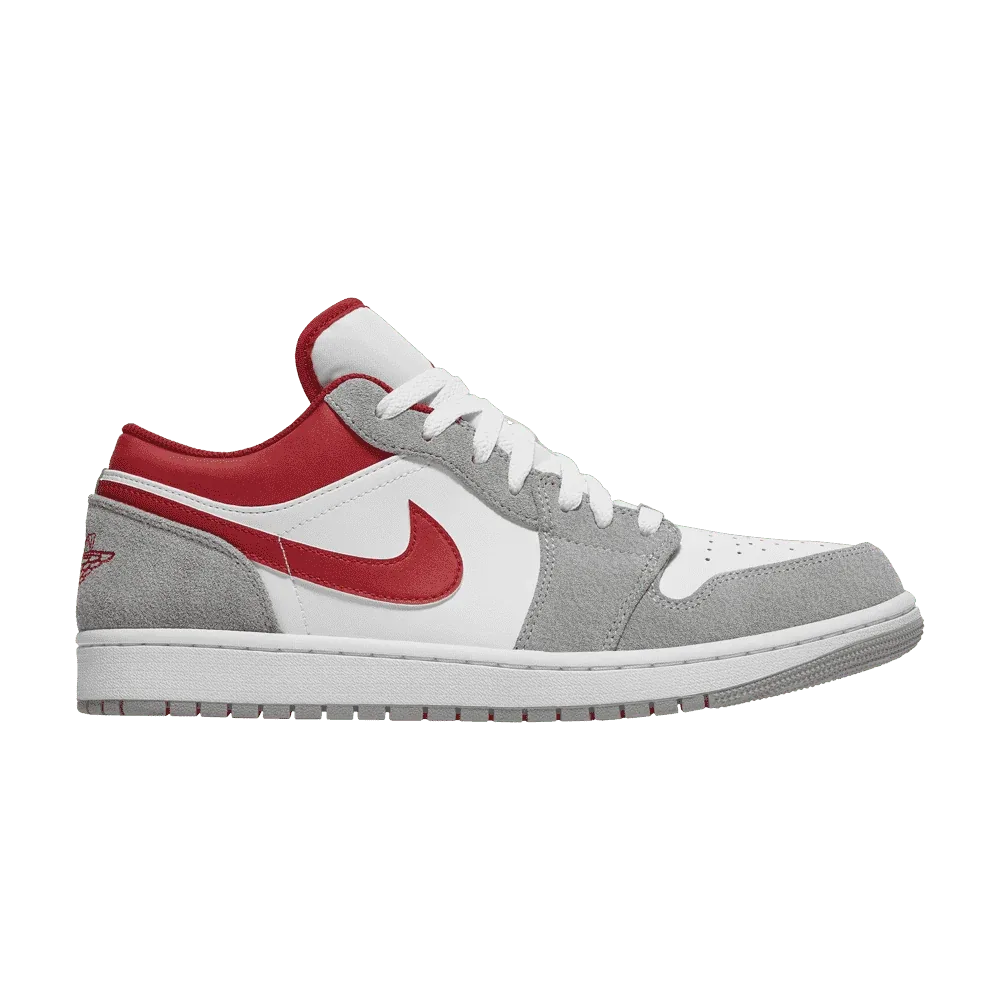 Air Jordan 1 Low SE Light Smoke Grey Gym Red
