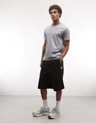 Aape by A Bathing Ape loose fit woven shorts in black