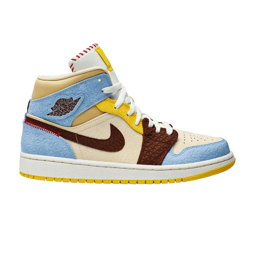 Air Jordan 1 Mid SE Fearless Maison Chateau Rouge